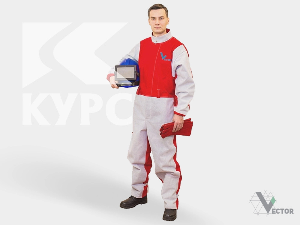 Комбинезон пескоструйщика «Вектор Проф» с перчатками PST Курс рост 188, р-р 48-50, 52-54, 56-58