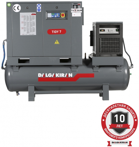 Винтовой компрессор Dalgakiran Tidy 7 250L Compact